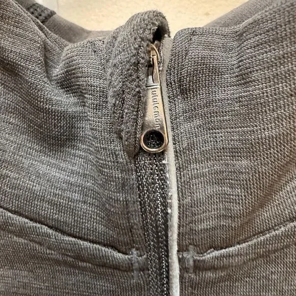 Lululemon Metal Vent Tech 1/4 Zip Hooded Pullover Mens Size XL Dark Grey Gym - Picture 3 of 7